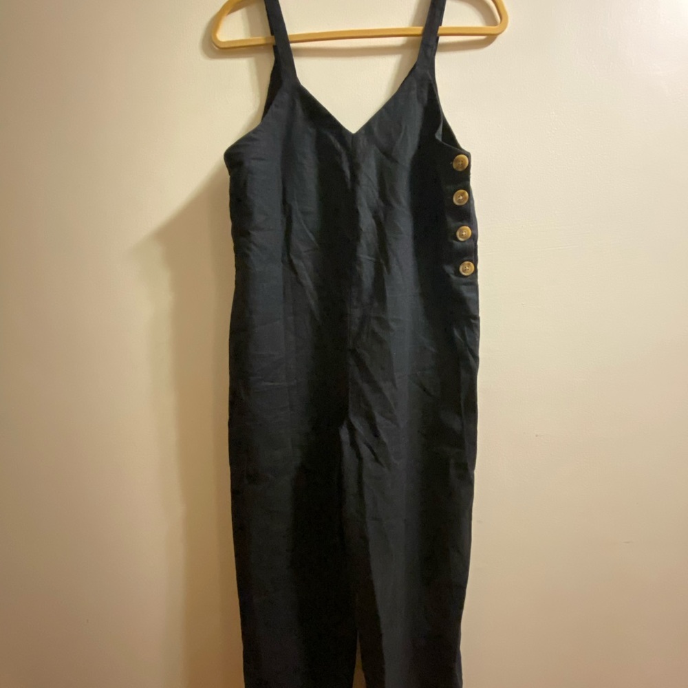 U.O Linen wide leg jumpsuit